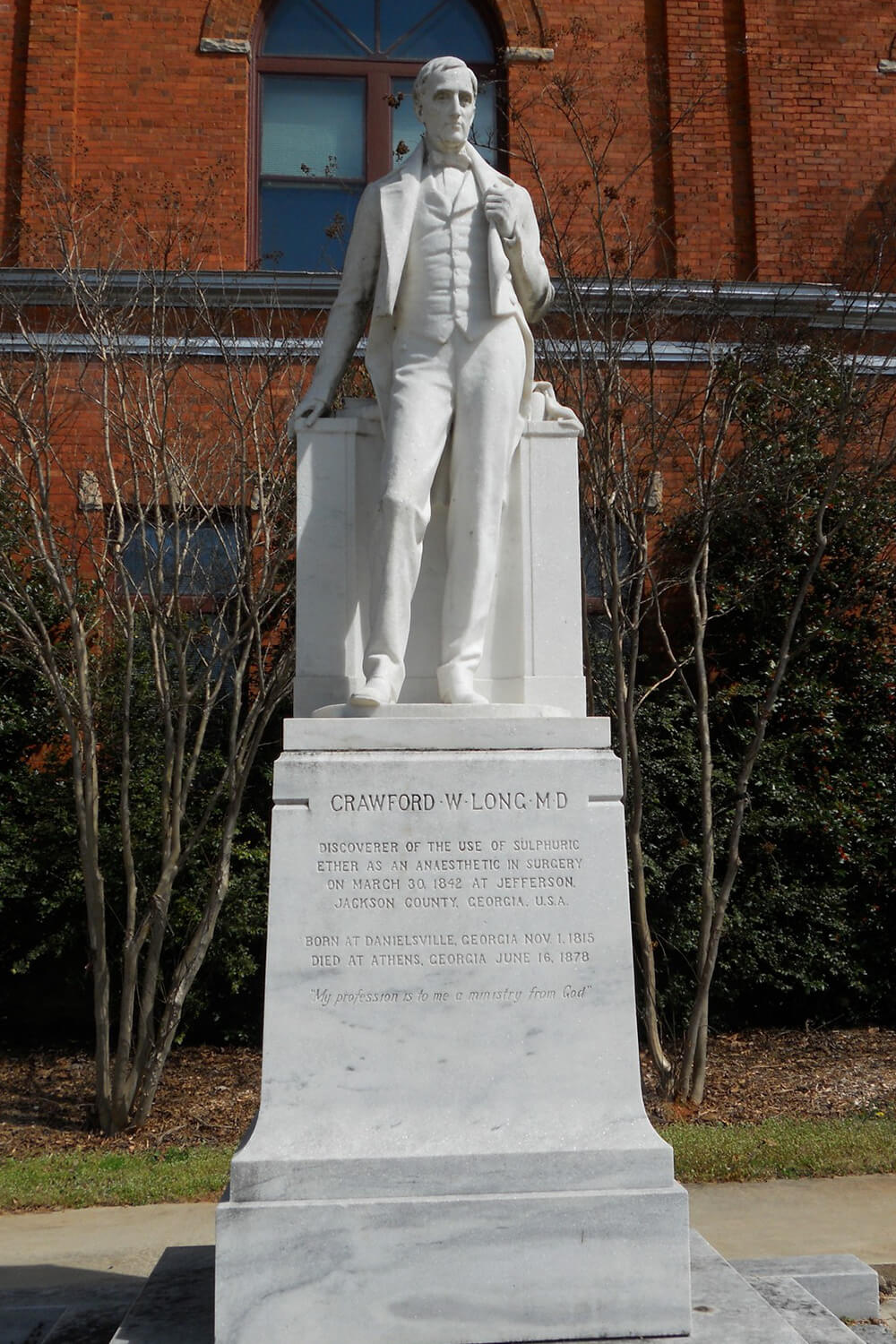 Monument commémoratif Crawford W Long