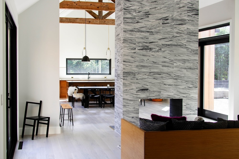 Double Sided Beach House Fireplace