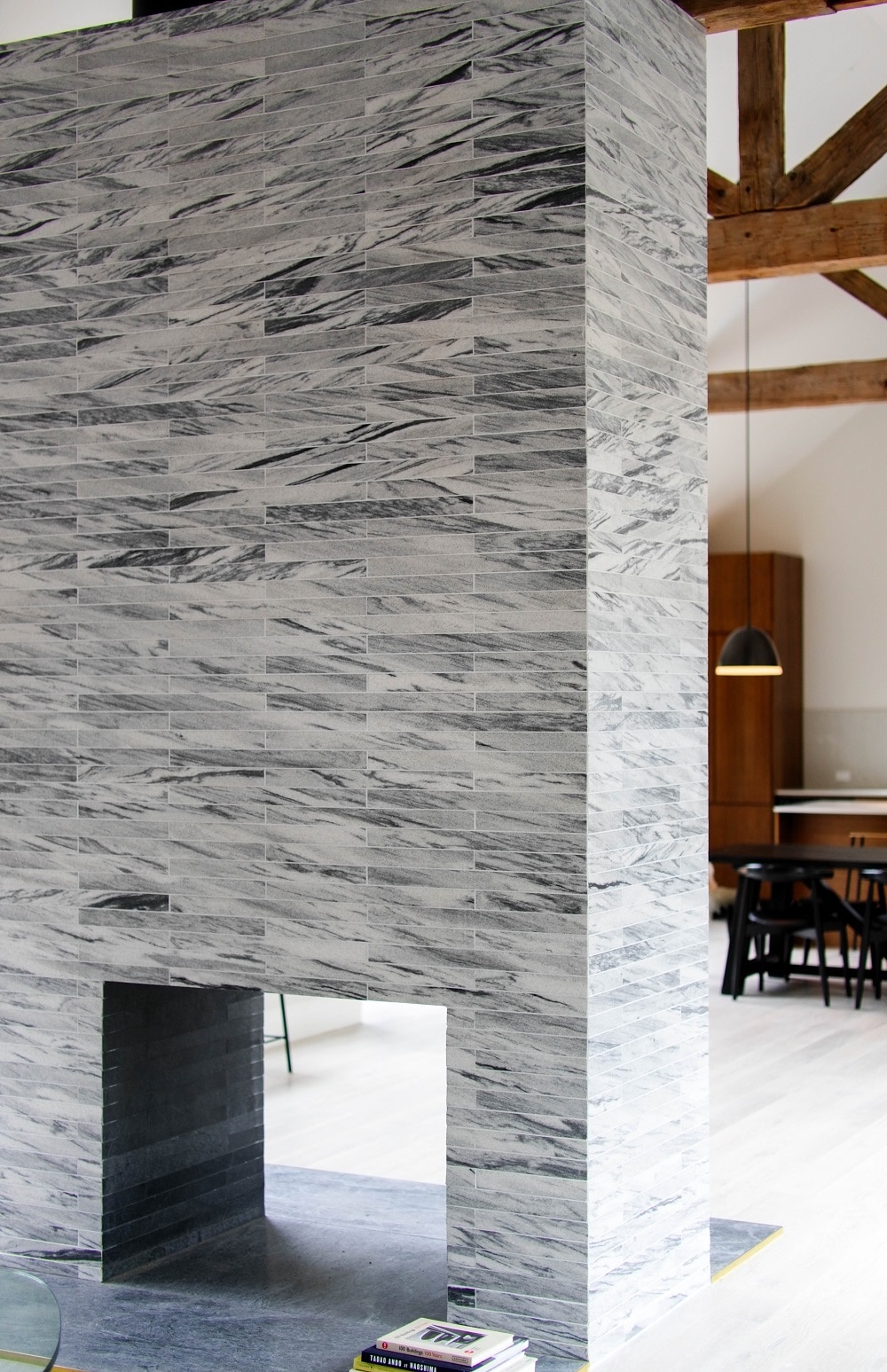 Double Sided Beach House Fireplace