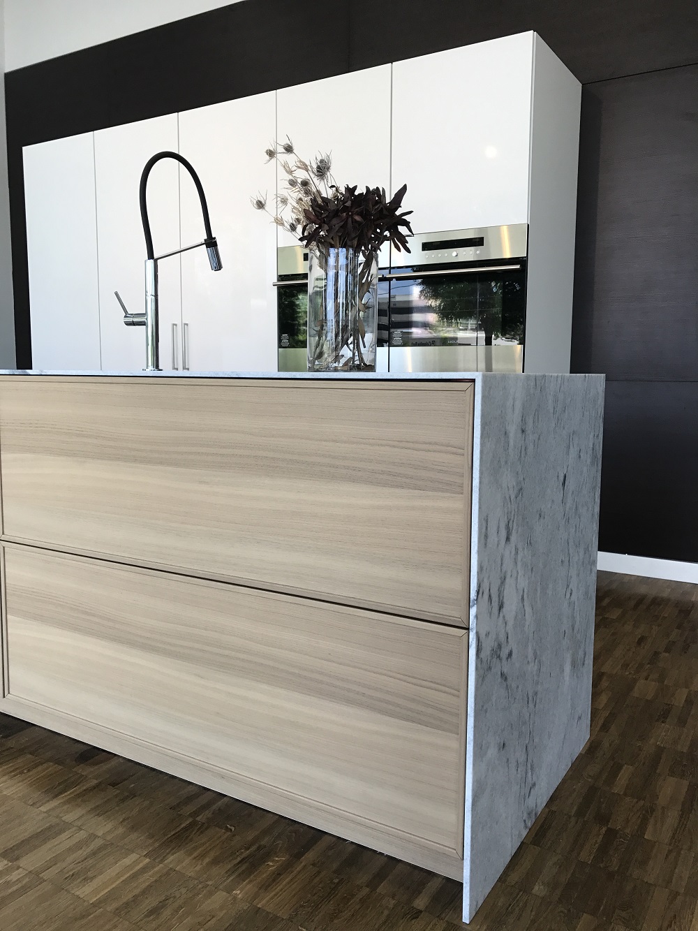 Thin Slab Marble Kitchen