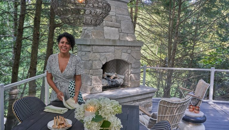 An All Hands on Deck Approach to Designing an Outdoor Living Space with Natural Stone
