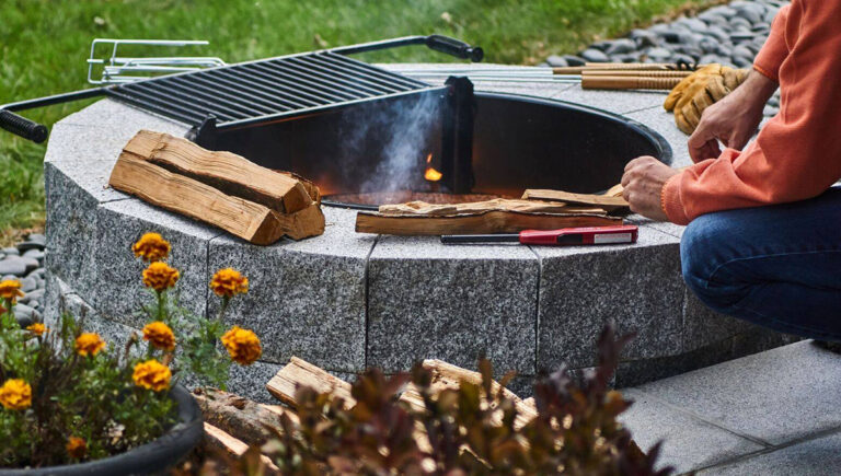 Build a Backyard Granite Fire Pit in a Weekend