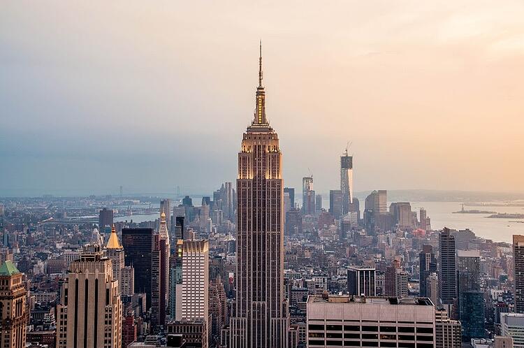 Empire State Building in New York City built with Polycor's Indiana Limestone