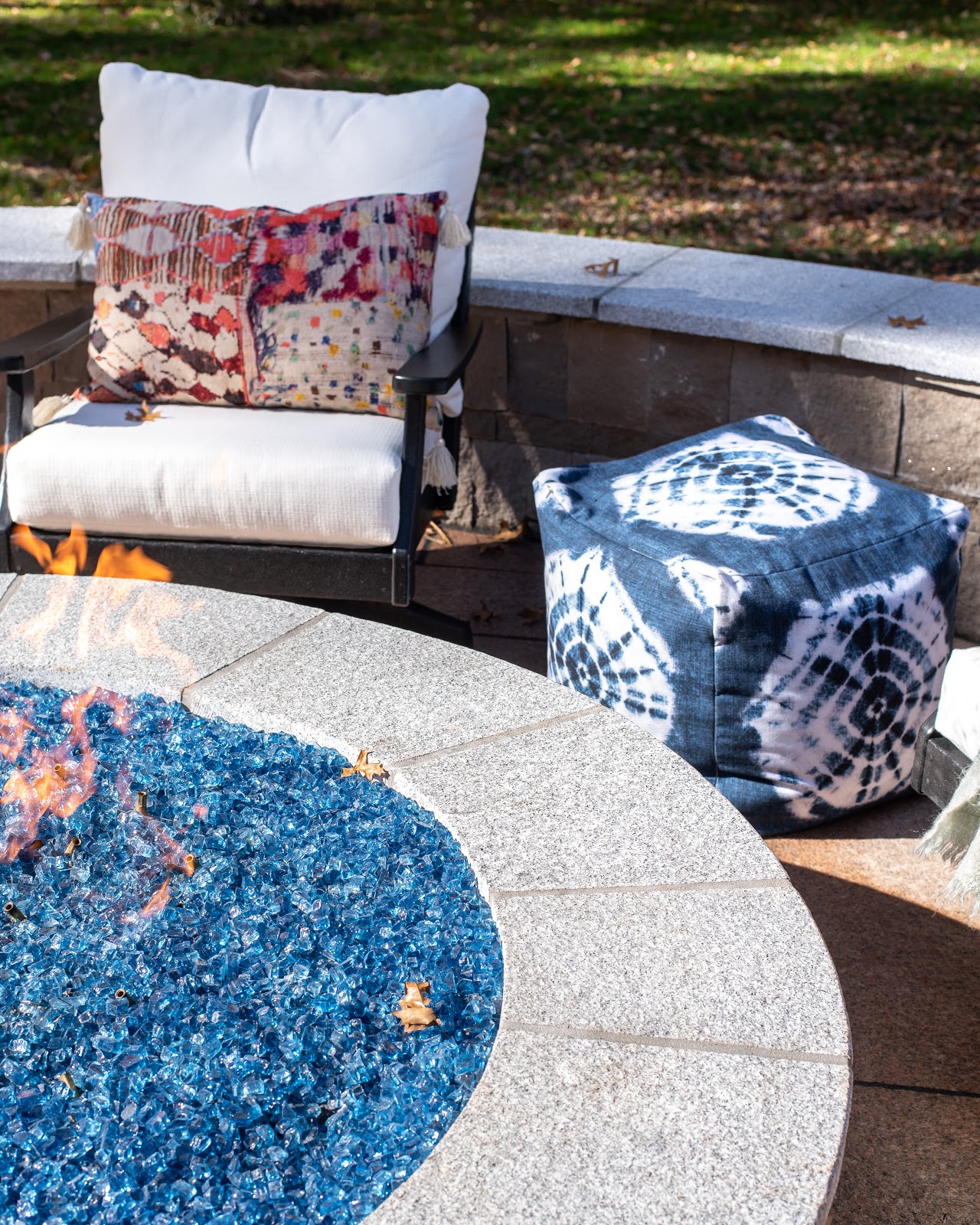Photo of the fire pit area