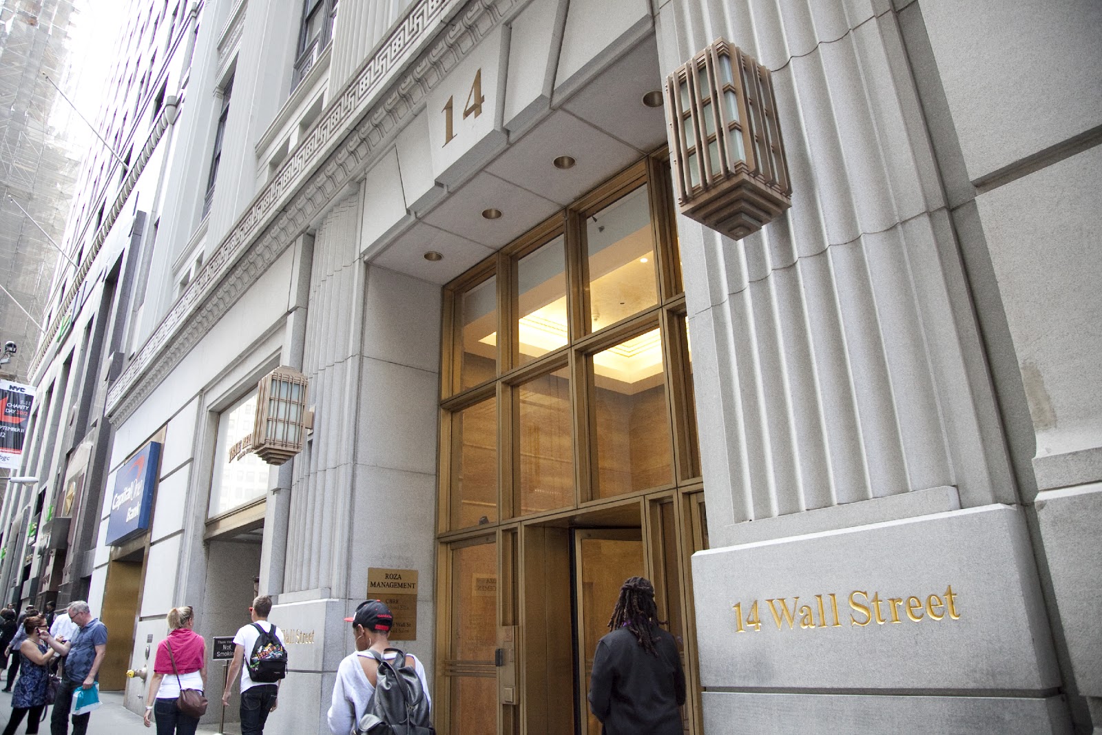 Bankers Trust Building on Wall St New York, showcasing Woodbury Gray granite