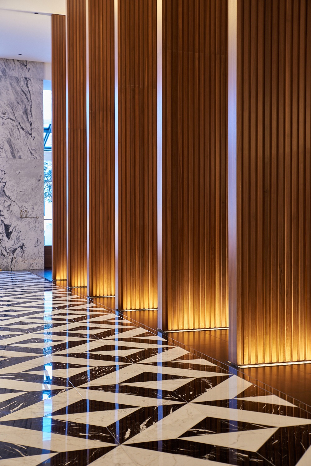 Thin Slab Hotel Wall Cladding - Polycor Inc.