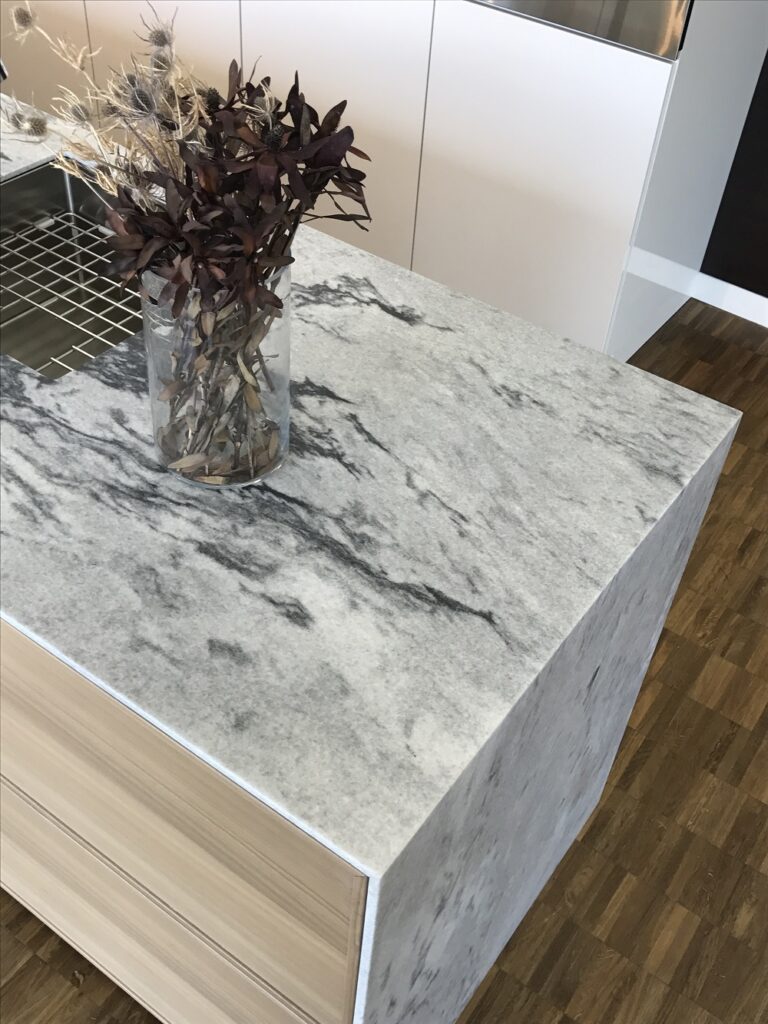 Thin Slab Marble Kitchen