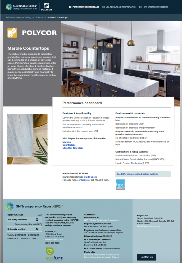 EPD Marble Countertops