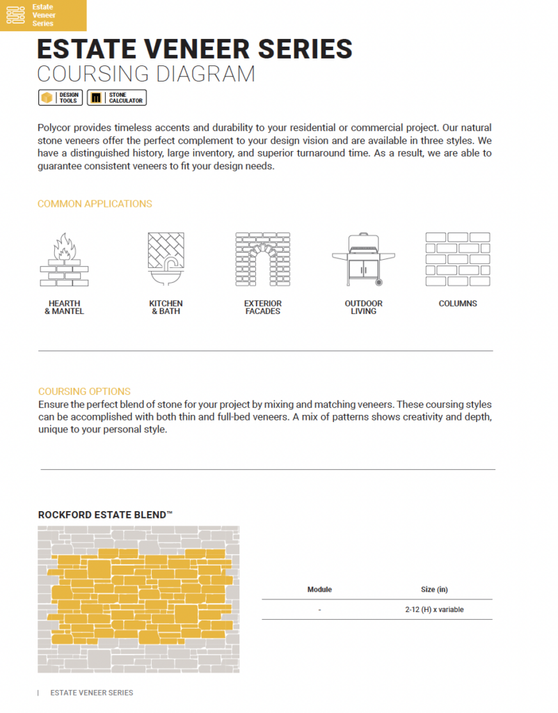 Stone Veneer Coursing Patterns | Estate Veneer Design Guide