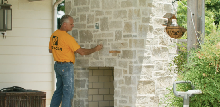 How to Install Natural Stone Thin Veneer Fireplaces