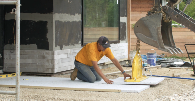 Go Big! How to Install XL Granite Slab Pavers