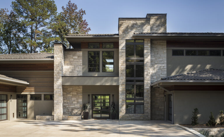 Warm Modern River Home