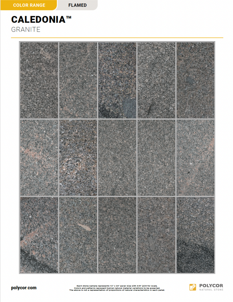 CALEDONIA™ FLAMED Range Sheet