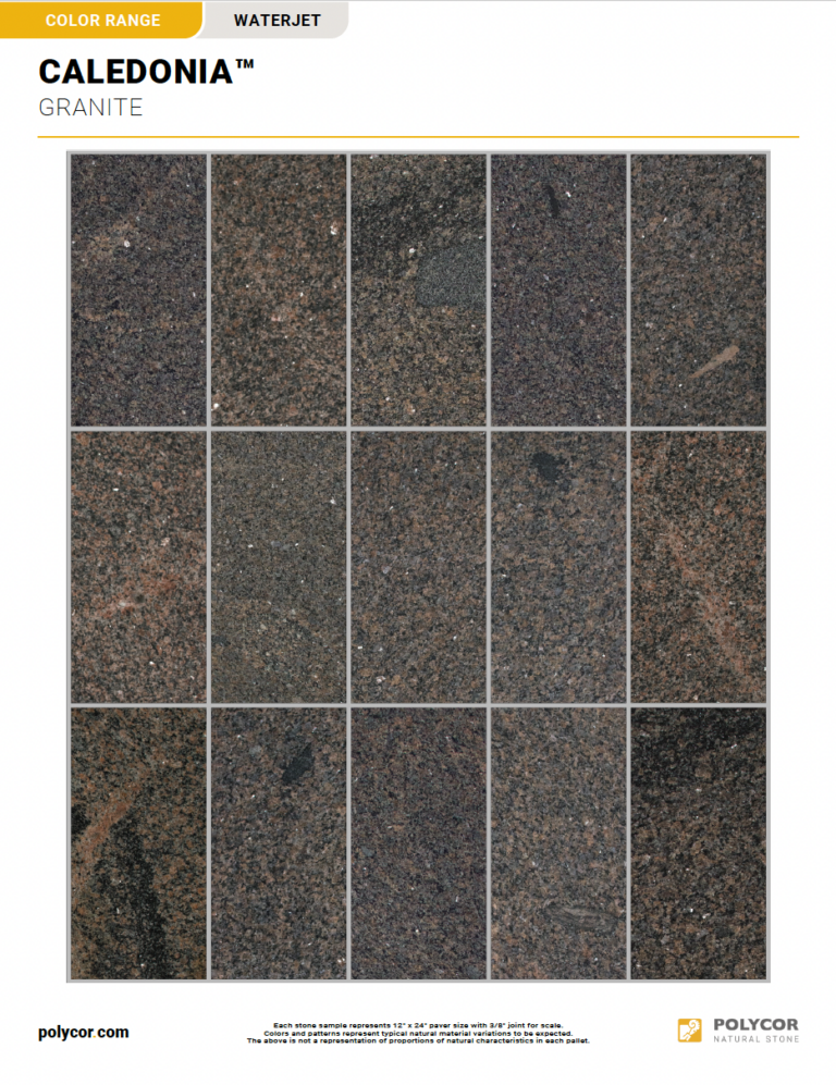 CALEDONIA™ WATERJET Range Sheet