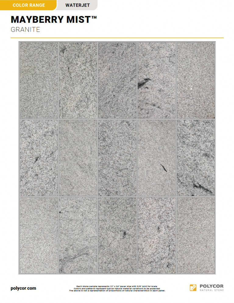 MAYBERRY MIST™ WATERJET Range Sheet