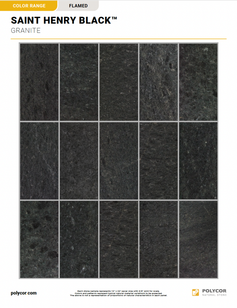 SAINT HENRY BLACK™ FLAMED Range Sheet