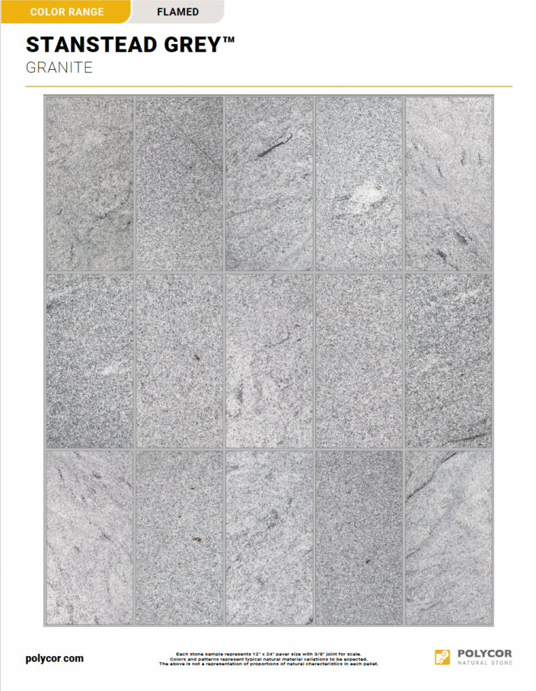 STANSTEAD GREY™ FLAMED Range Sheet