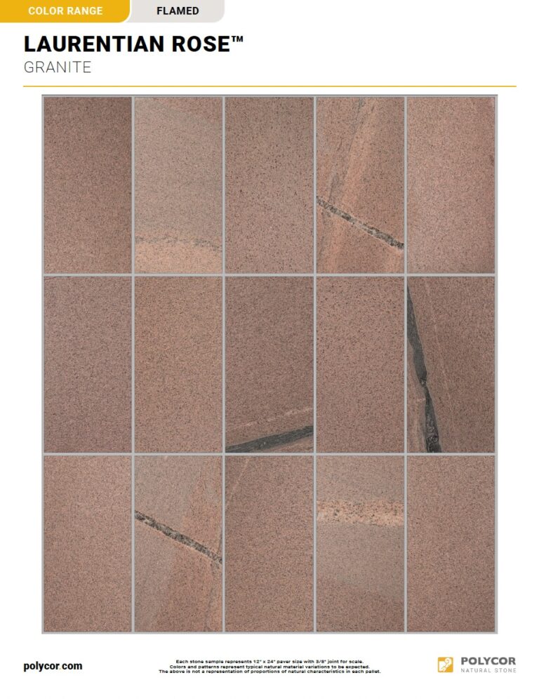 LAURENTIAN ROSE™ FLAMED Range Sheet