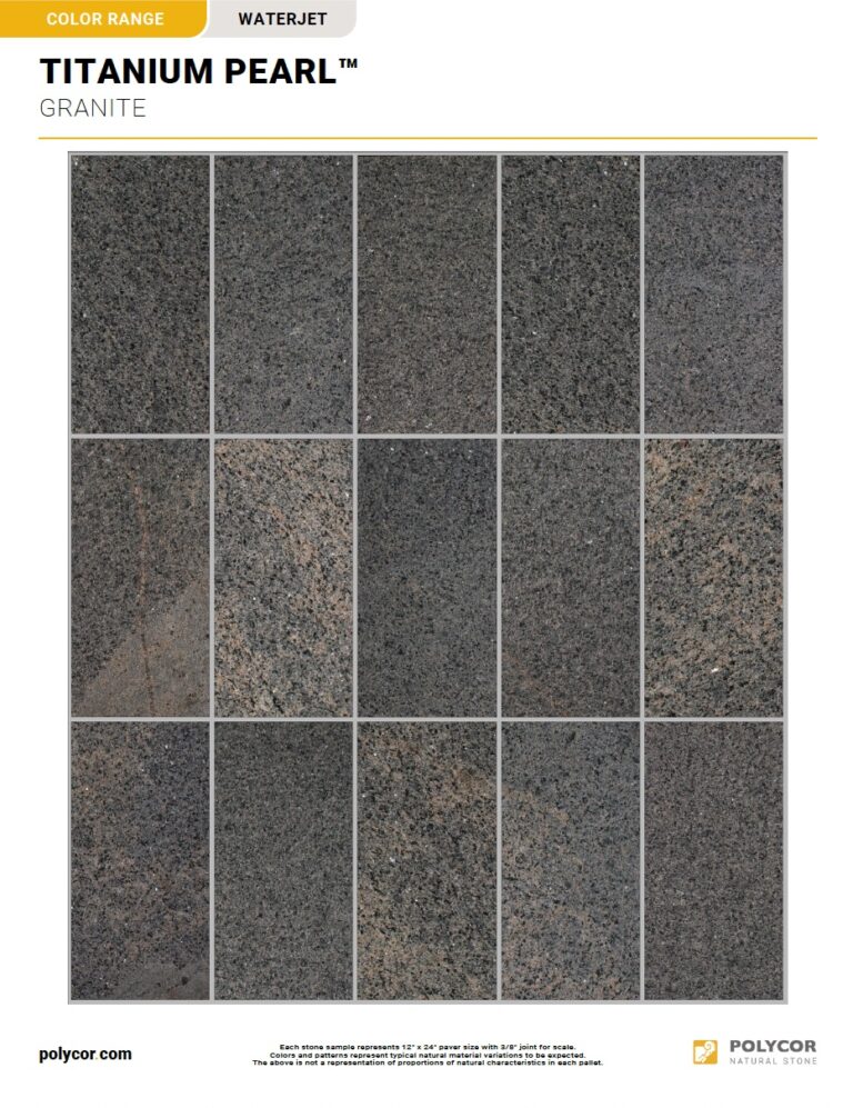 TITANIUM PEARL™ WATERJET Range Sheet