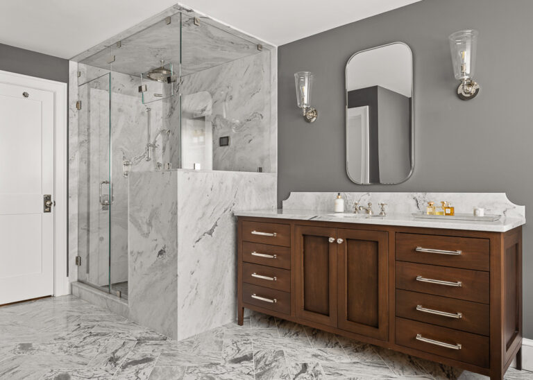 Elegant Georgia Marble Master Bath